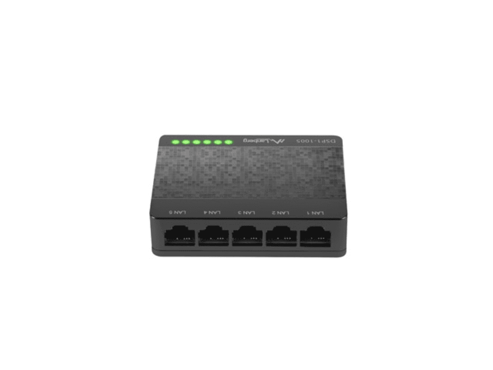 Switch Lanberg 5 Puertos Gigabit RJ45 Ethernet — imagen 1