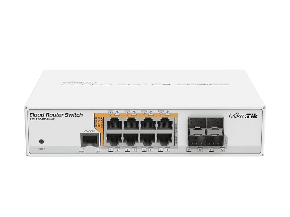 Switch Mikrotik CRS112-8P-4S-IN — imagen 1