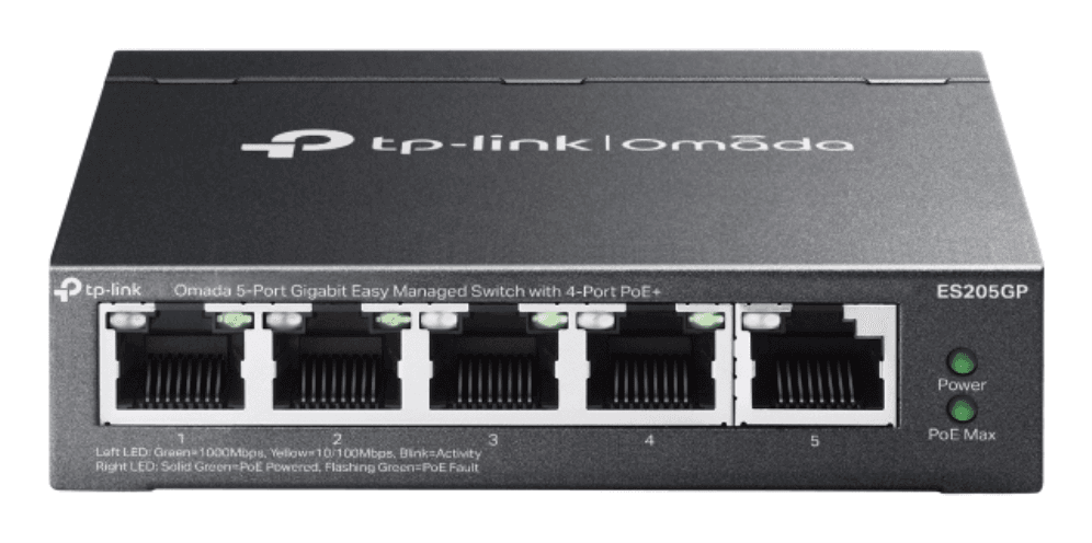 Switch TP-Link Omada ES205GP 5-Port Gigabit 4 PoE+ — imagen 1