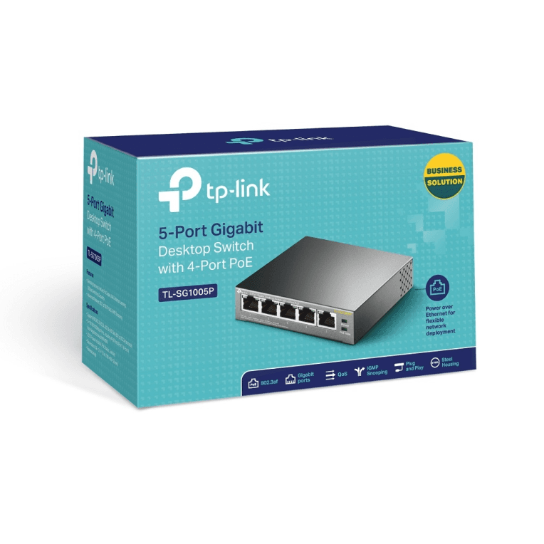 Switch Tp-Link TL-SG1005P 5 Port Giga 4 PoE miniatura 6
