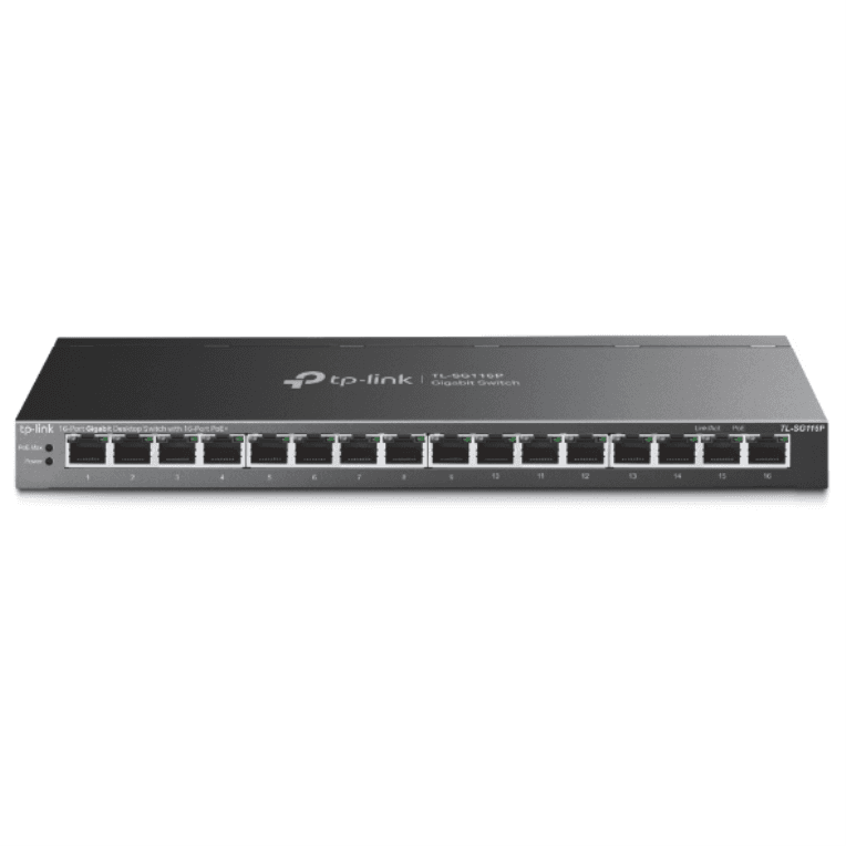 Switch Tp-link TL-SG116P 16 Puertos PoE+ — imagen 1