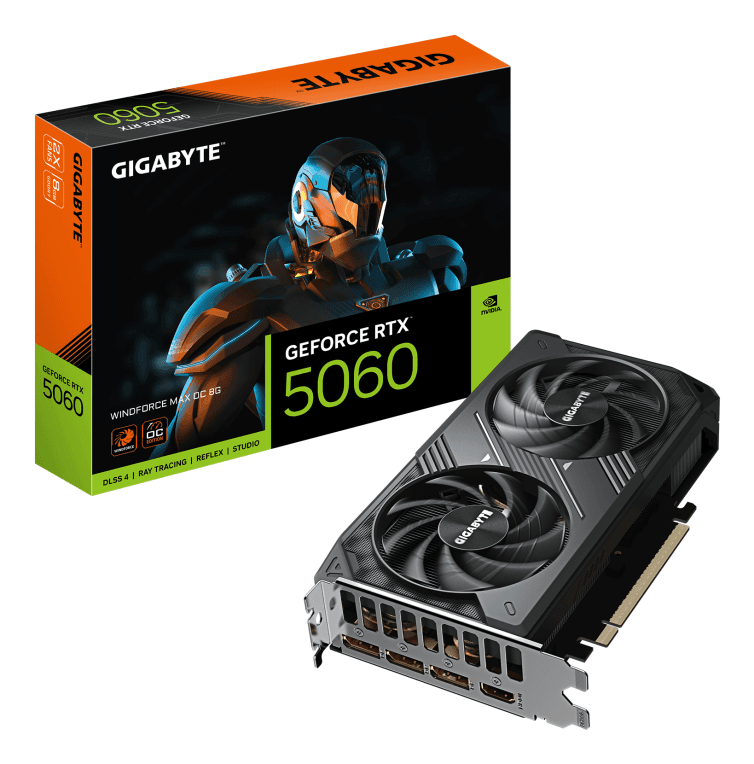 Tarjeta Gráfica Gigabyte RTX 5060 Windforce 8GB miniatura 2