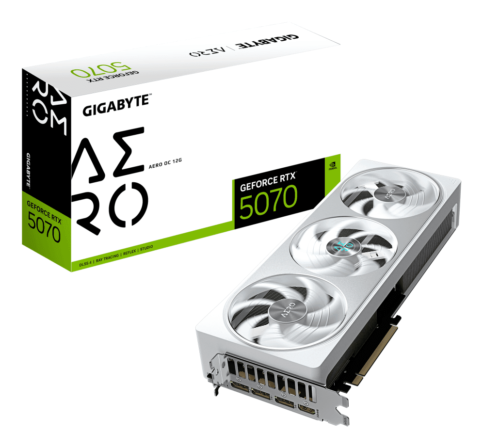 Tarjeta Gráfica Gigabyte RTX 5070 Aero OC 12GB miniatura 2