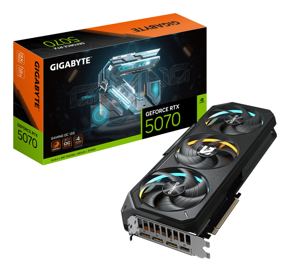Tarjeta Gráfica Gigabyte RTX 5070 Gaming OC 12GB — imagen 1