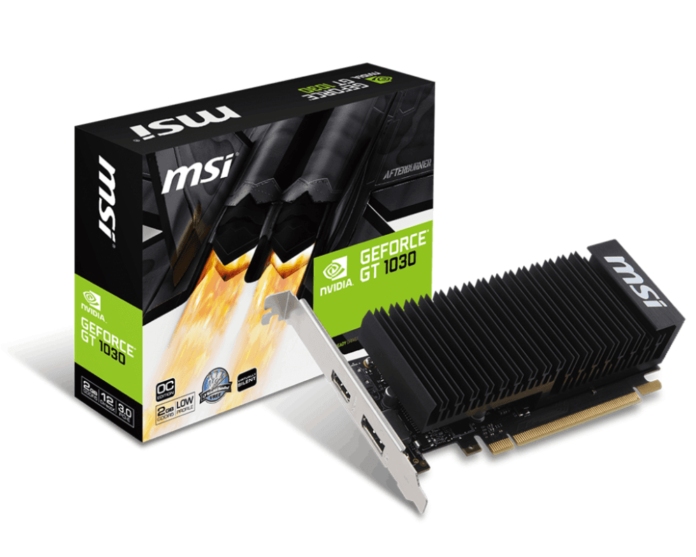 Tarjeta Gráfica MSI GT 1030 LP OC 2GB GDDR4 miniatura 6