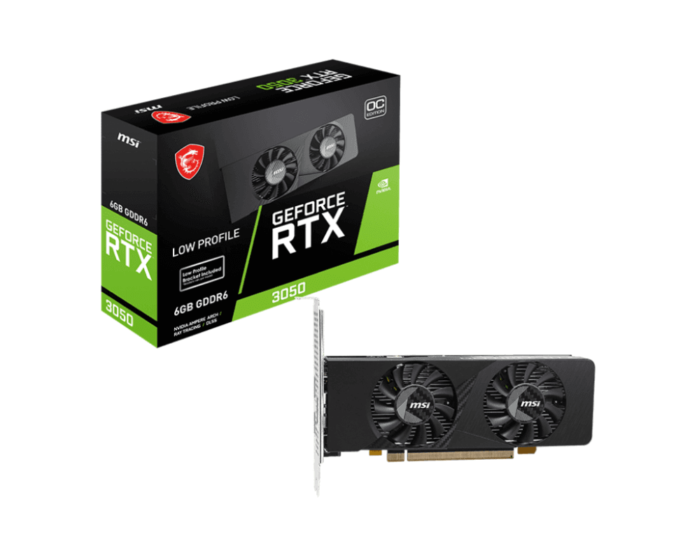 Tarjeta Gráfica MSI RTX 3050 LP E 6GB OC — imagen 1