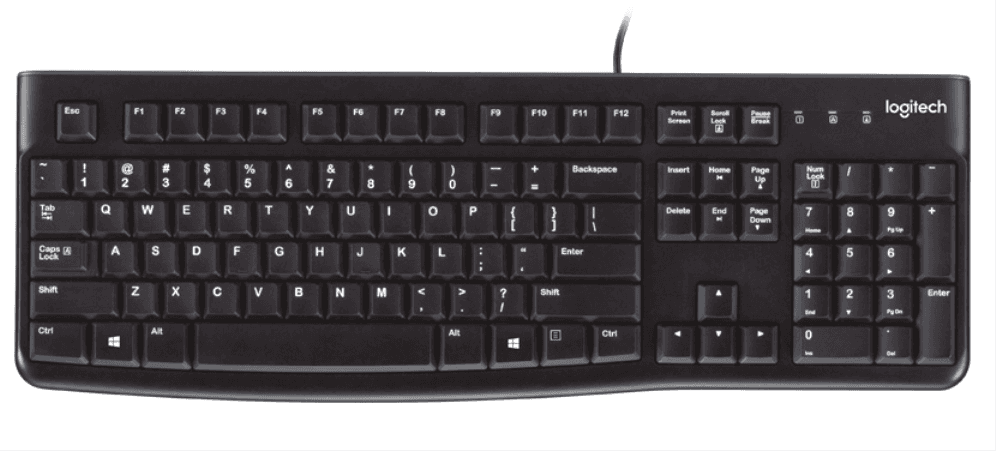 Teclado Logitech K120 OEM USB Negro miniatura 2