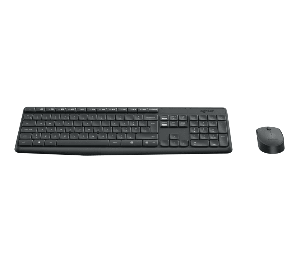 Teclado Logitech MK235 RF Inalámbrico Gris miniatura 2