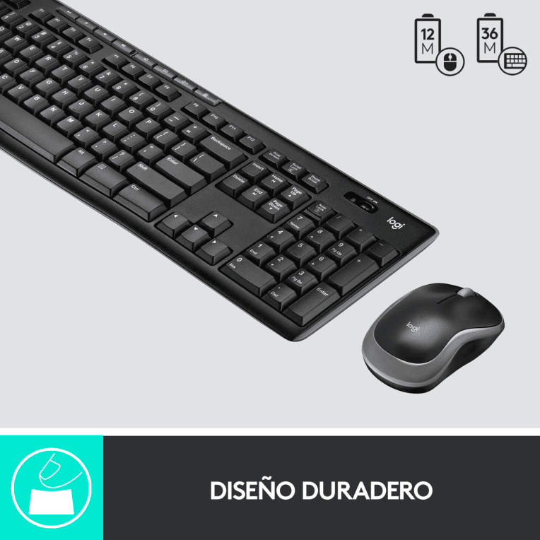 Teclado Logitech MK270 RF Inalámbrico Negro miniatura 12