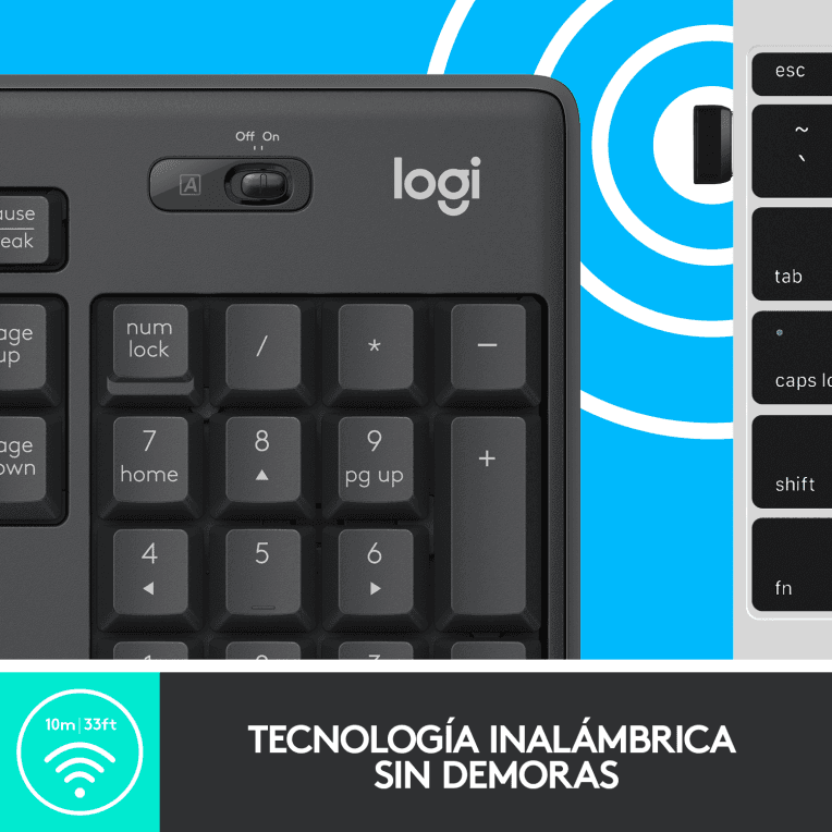 Teclado Logitech MK295 RF Inalámbrico Negro miniatura 11