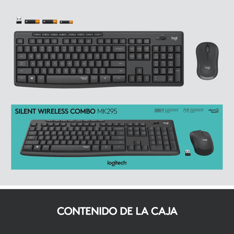 Teclado Logitech MK295 RF Inalámbrico Negro miniatura 15