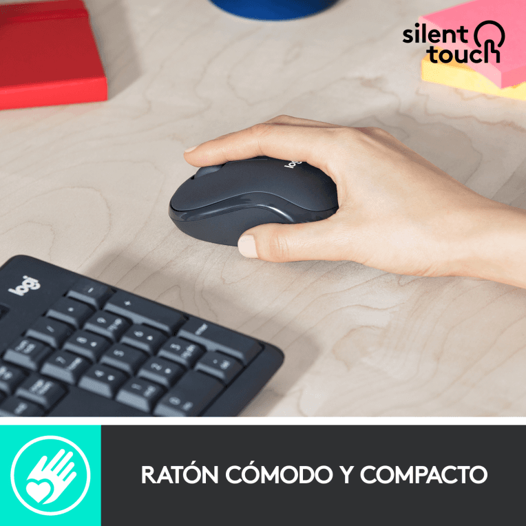 Teclado Logitech MK295 RF Inalámbrico Negro miniatura 10