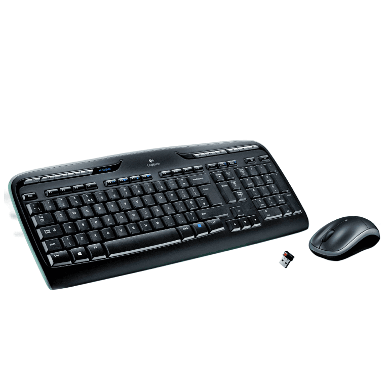 Teclado Logitech MK330 RF Inalámbrico Negro — imagen 1