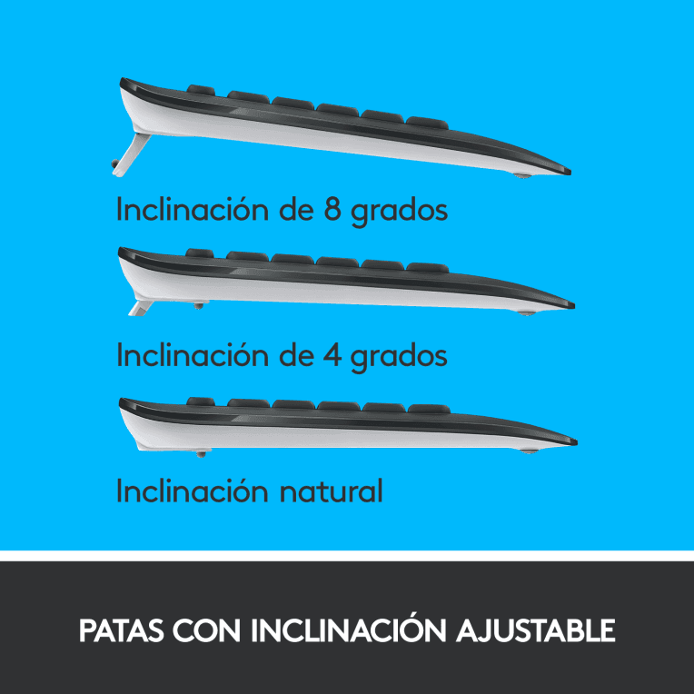 Teclado Logitech MK540 Negro Inalámbrico Pilas miniatura 7