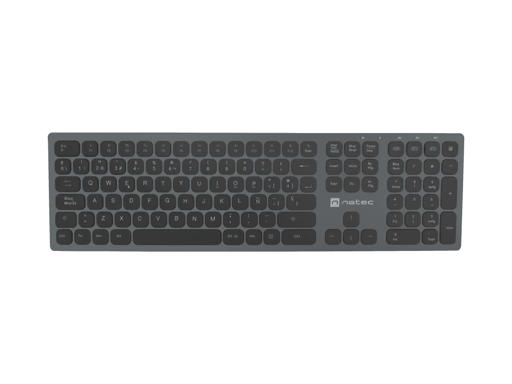 Teclado Natec Dolphin Slim Bluetooth Aluminio — imagen 1