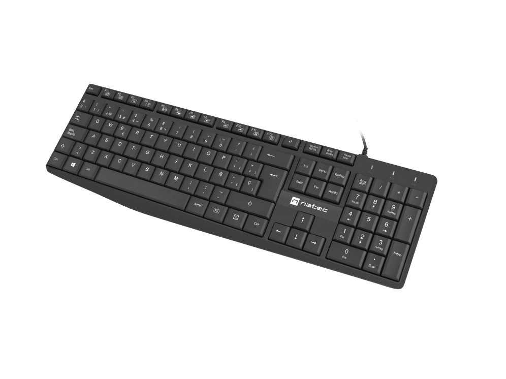 Teclado Natec Nautilus Slim Layout USB Negro — imagen 1