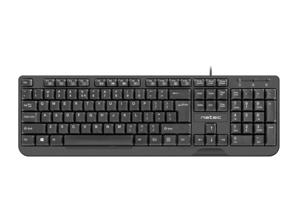 Teclado Natec Trout Slim USB Negro — imagen 1