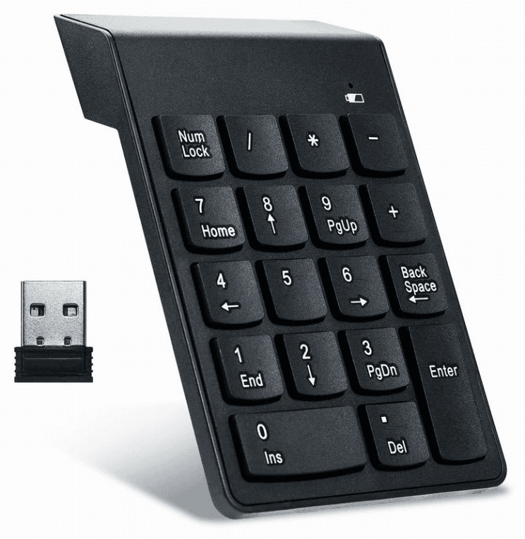 Teclado numérico Inalámbrico Gembird Negro miniatura 3