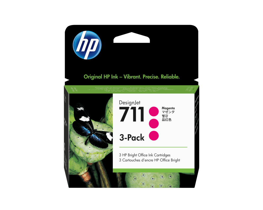 TINTA HP 711 MAGENTA PACK 3 — imagen 1