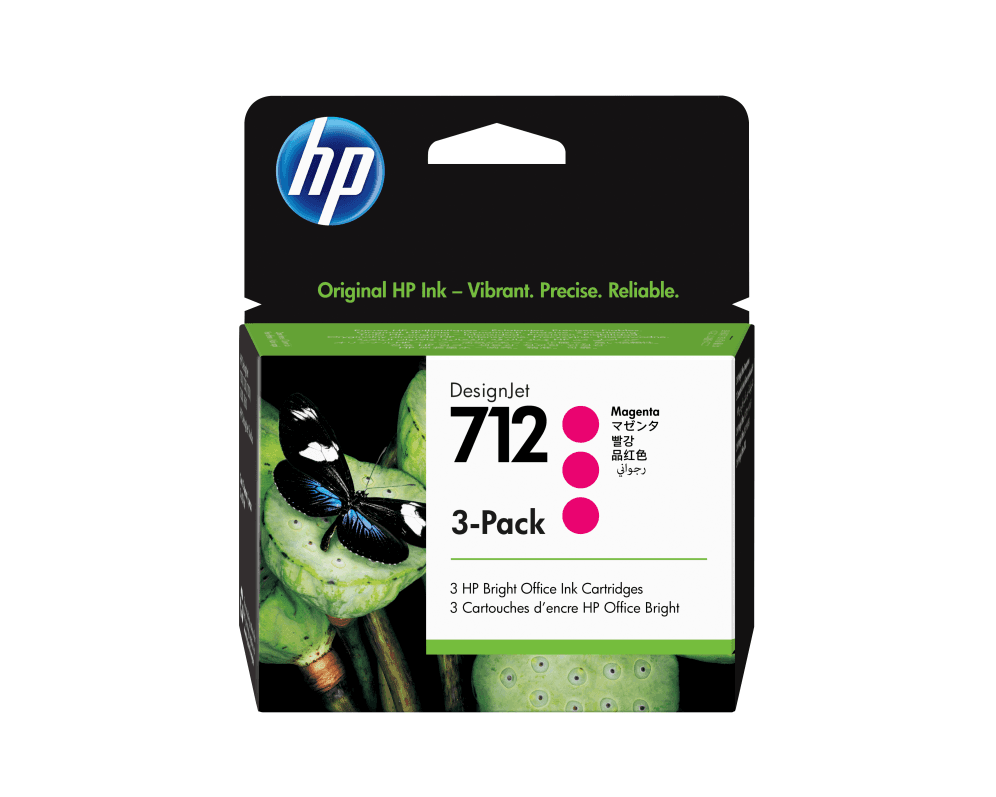 TINTA HP 712 MAGENTA PACK 3 miniatura 2