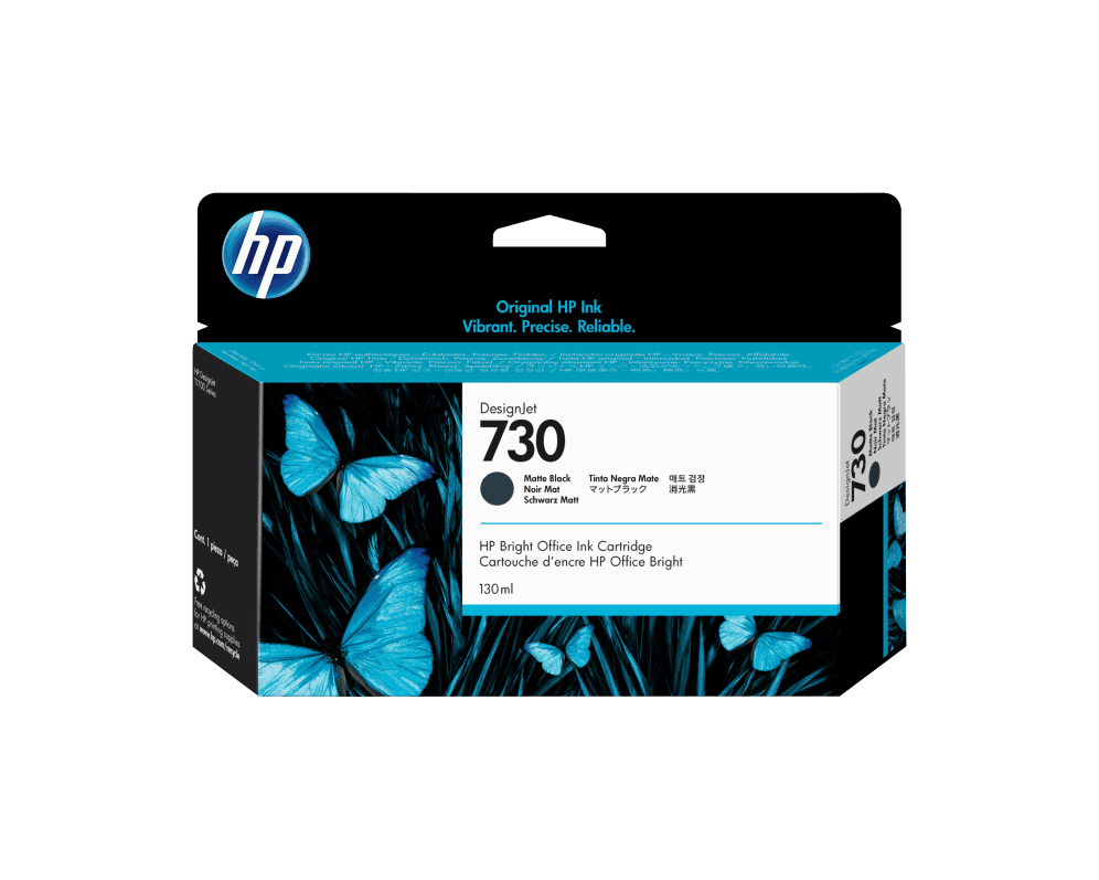 TINTA HP 730 NEGRO MATE — imagen 1