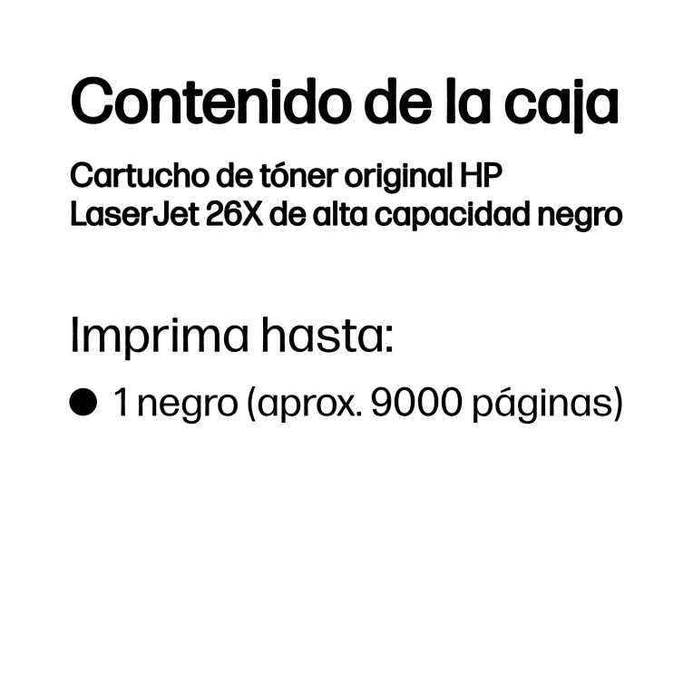 Toner HP 26X Negro miniatura 4