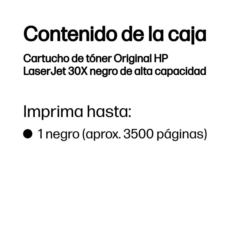 Toner HP 30X Negro miniatura 4