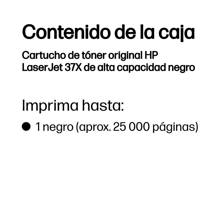 Toner HP 37X Negro miniatura 4