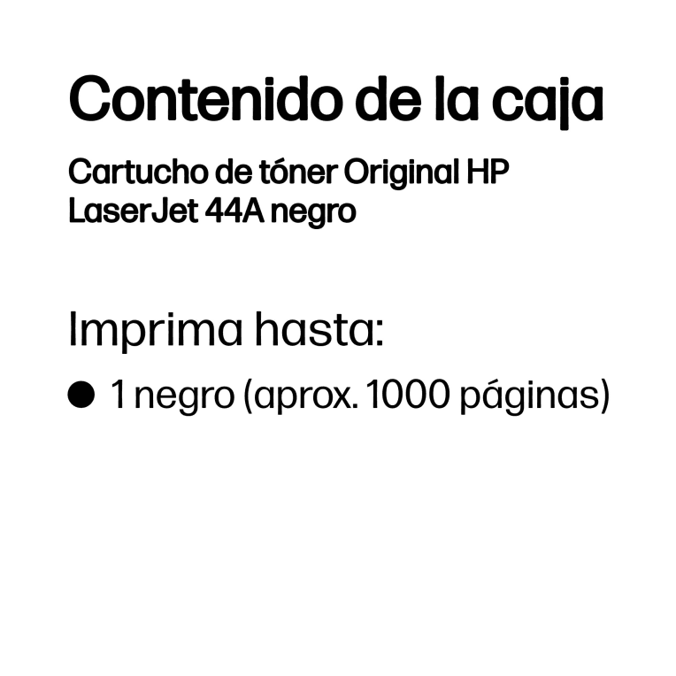 Toner Hp 44A Negro miniatura 4