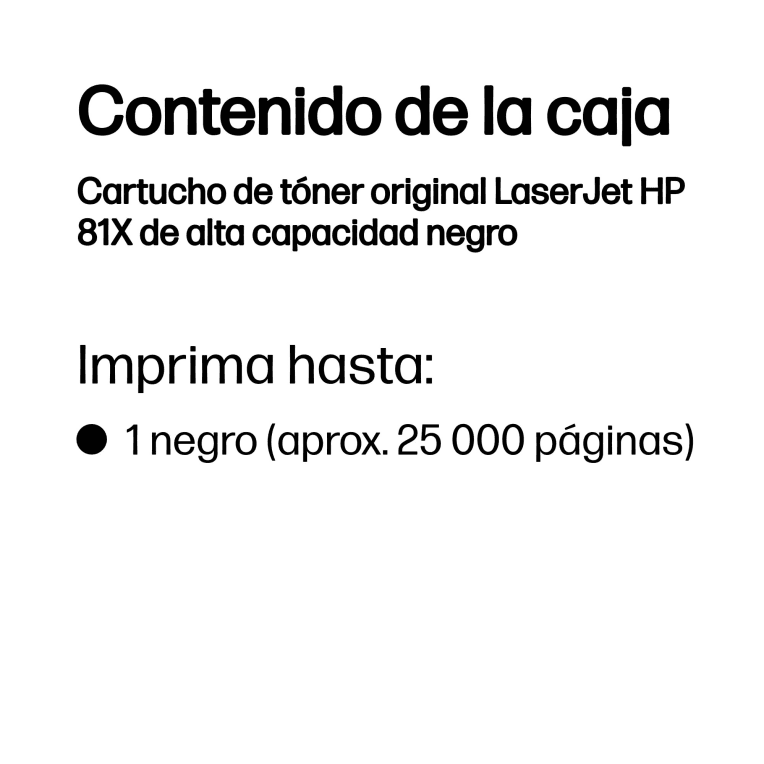 Toner HP 81X Negro miniatura 3