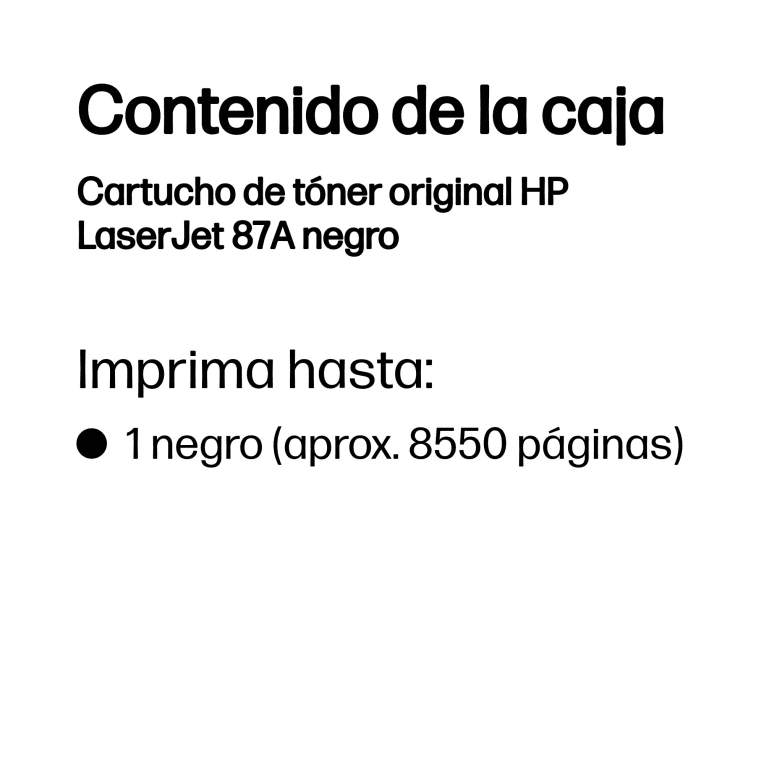 Toner HP 87A Negro 9000Pag miniatura 4