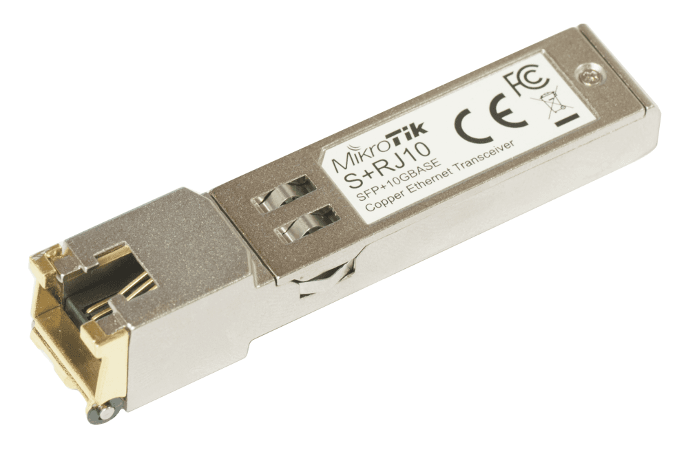 Transceptor Mikrotik S+RJ10 SFP+ Conversor RJ45 — imagen 1