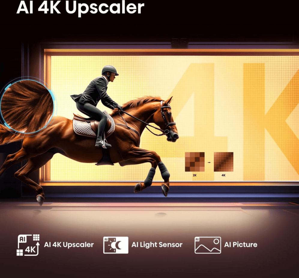 TV Hisense 55E77Q 55" QLED Smart TV Dolby Vision miniatura 7