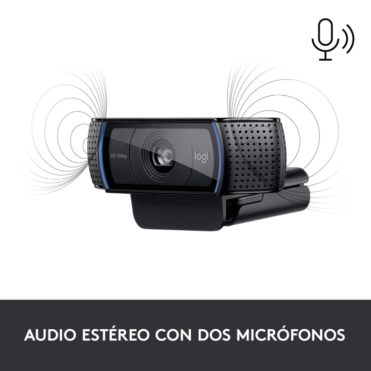 WebCam Logitech C920 FHD 1920x1080 px Negra miniatura 5