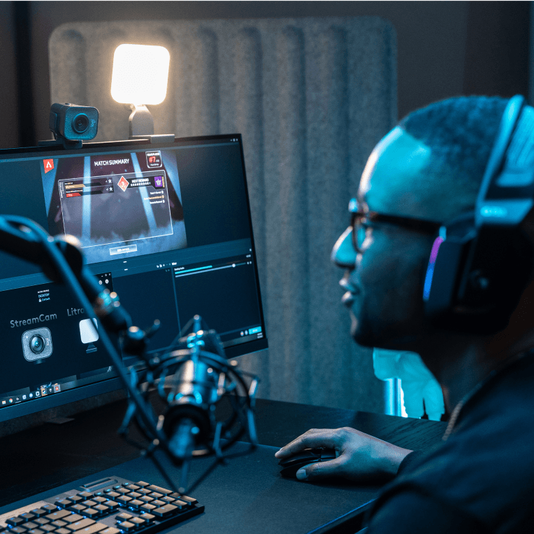 WebCam Logitech Stream Cam Graphite EMEA miniatura 4