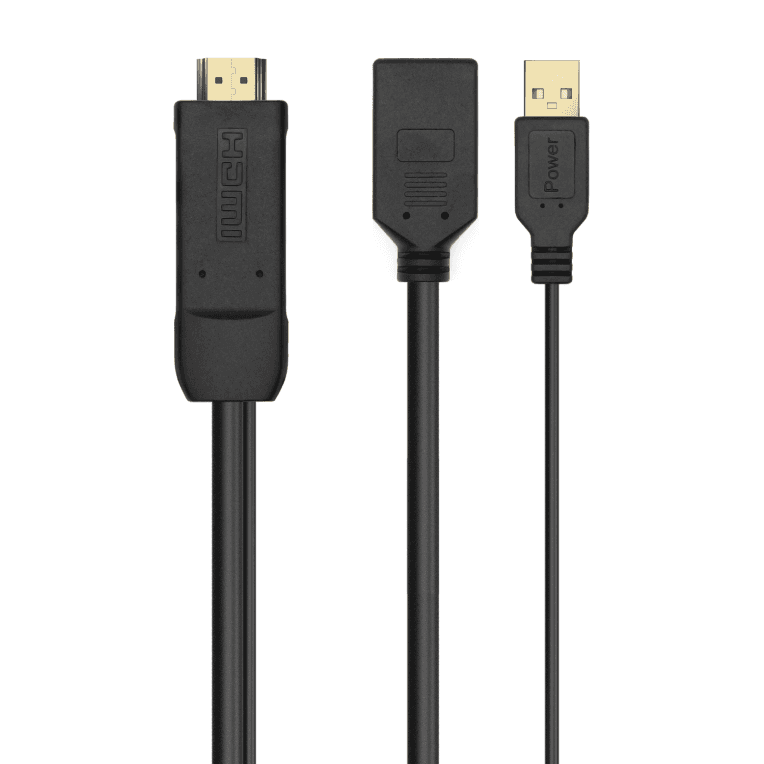 Adaptador Aisens Activo HDMI 2.0 A/M USB A/M DisplayPort/H 10cm — imagen 1