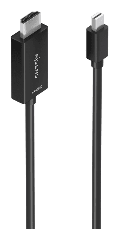 Adaptador Aisens Cable Conversor Mini DP/M a HDMI/M 4K@60Hz Negro 1.5m — imagen 1