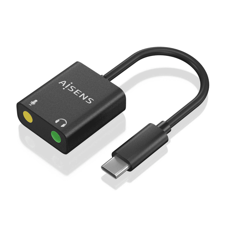 Adaptador Aisens Conversor Usb-C A Audio 48Khz Usb-C/M-2Xjack 3.5/H 10Cm — imagen 1
