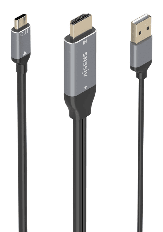 Adaptador Aisens HDMI V2.0 a USB-C 4K@60Hz 1.8m Negro — imagen 1
