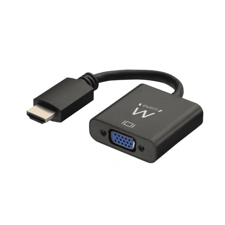 Adaptador Ewent EW9864 Cable Convertidor HDMI a VGA con Audio 0.15m — imagen 1