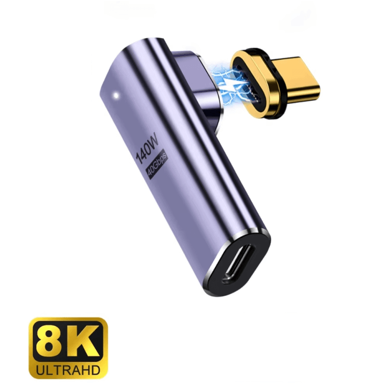 Adaptador Ewent Usb-C Macho-Hembra Magnetico Pd100W Purpura — imagen 1