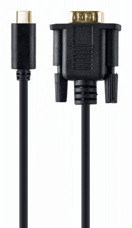 Adaptador Gembird A-CM-VGAM-01 USB-C a VGA (D-Sub) 2m Negro — imagen 1