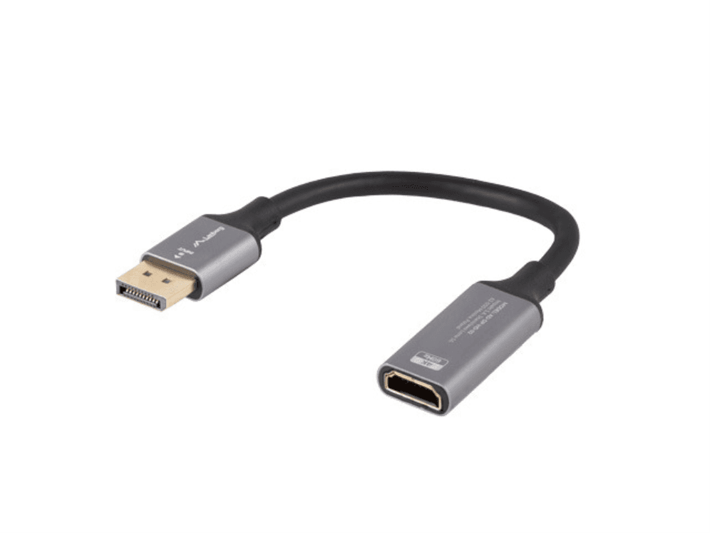 Adaptador Lanberg 4K DisplayPort Macho/HDMI Hembra 20cm — imagen 1