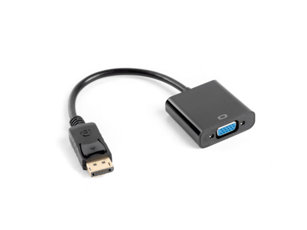 Adaptador Lanberg DisplayPort 1.1 a VGA 20cm Negro — imagen 1