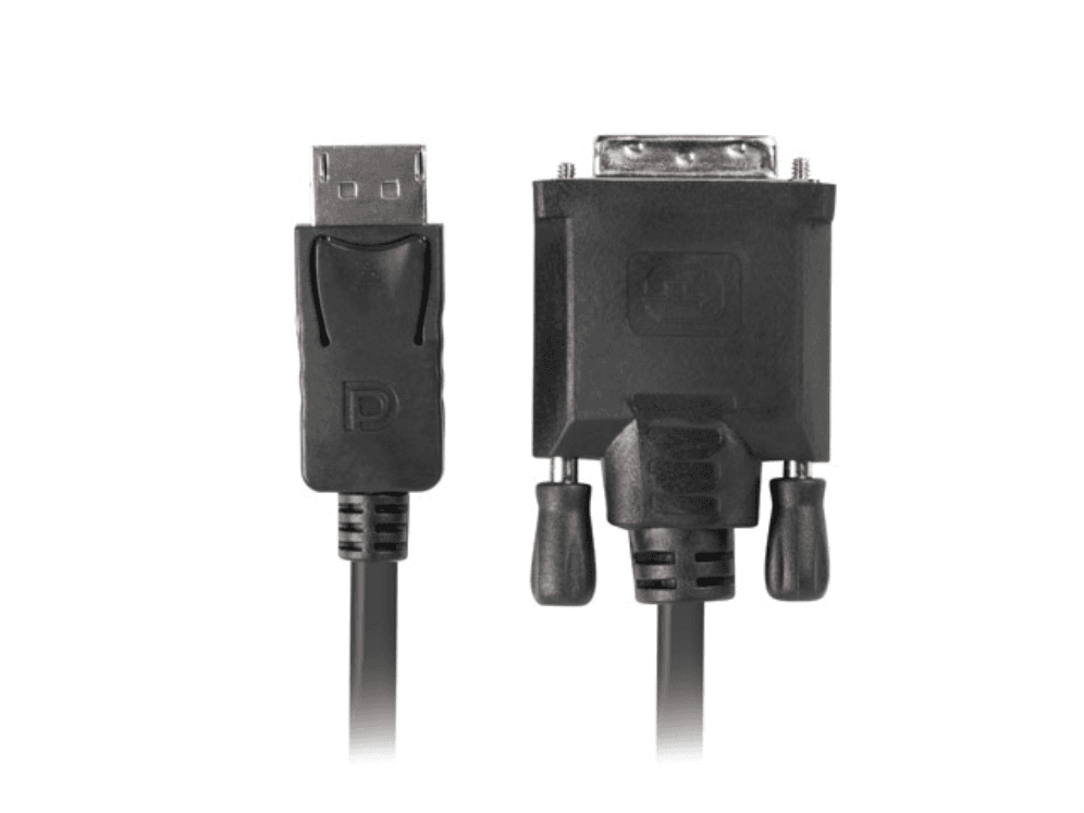 Adaptador Lanberg DisplayPort Macho/DVI-D Macho 24+1 1.8m Negro — imagen 1