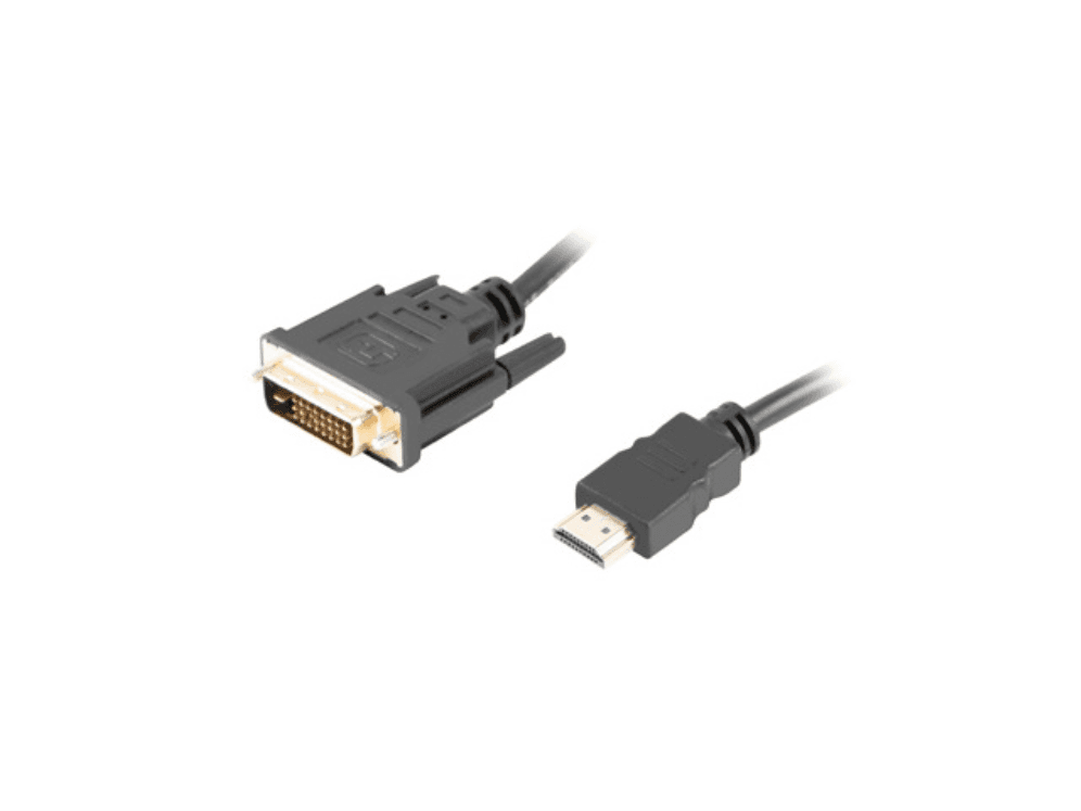 Adaptador Lanberg HDMI Macho DVI Macho 24+1 1,8m Dual Link Gold 4K — imagen 1