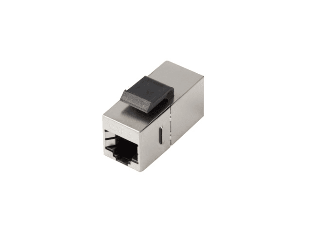 Adaptador Lanberg Keystone Feed-Thru RJ45 a RJ45 Cat.6 FTP para Extensión — imagen 1