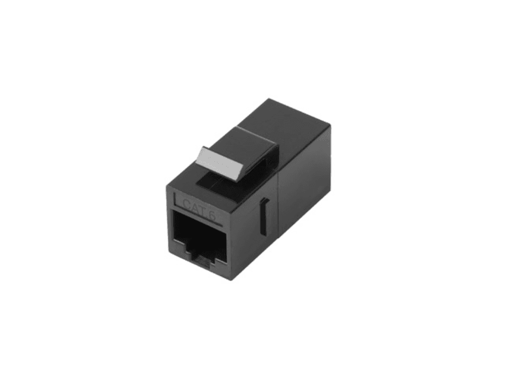 Adaptador Lanberg Keystone Feed-Thru RJ45 a RJ45 UTP Cat6 para Conexión Directa — imagen 1
