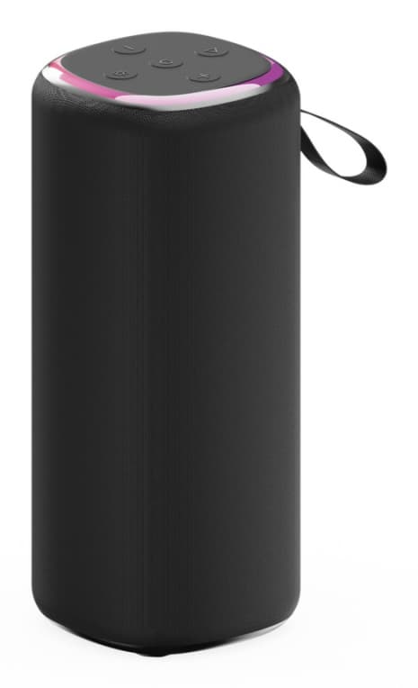 Altavoz Portátil Gembird SPK-BT-LED-08L 10W BT Negro Luz LED — imagen 1