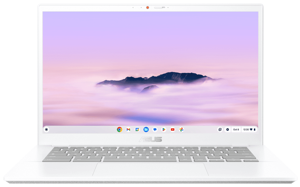 ASUS Chromebook Plus CX34 CX3402CVA-PQ1339 - Ordenador Portátil 14" Full HD (Intel Core 3 100U, 8GB RAM, 256GB UFS, Graphics, ChromeOS) Blanco Perla - Teclado QWERTY español — imagen 1